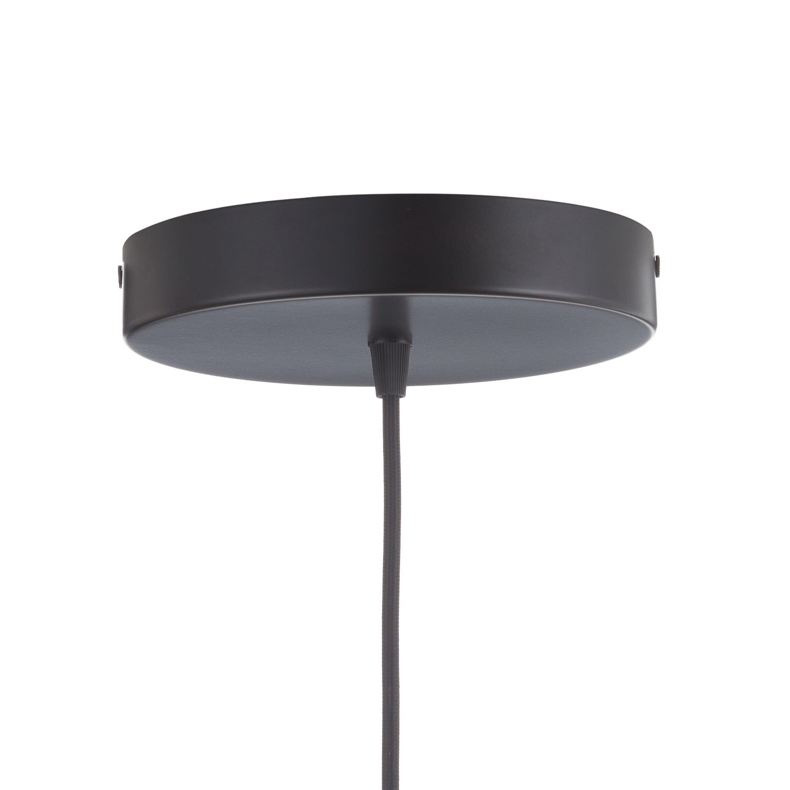 LED pendellampe Asteria dimbar antrasitt/messing Ø43 cm design detalj