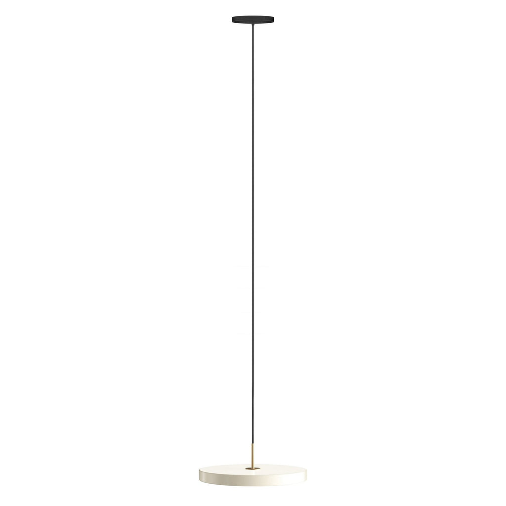 LED pendellampe Asteria Medium perlemor messing nærbilde