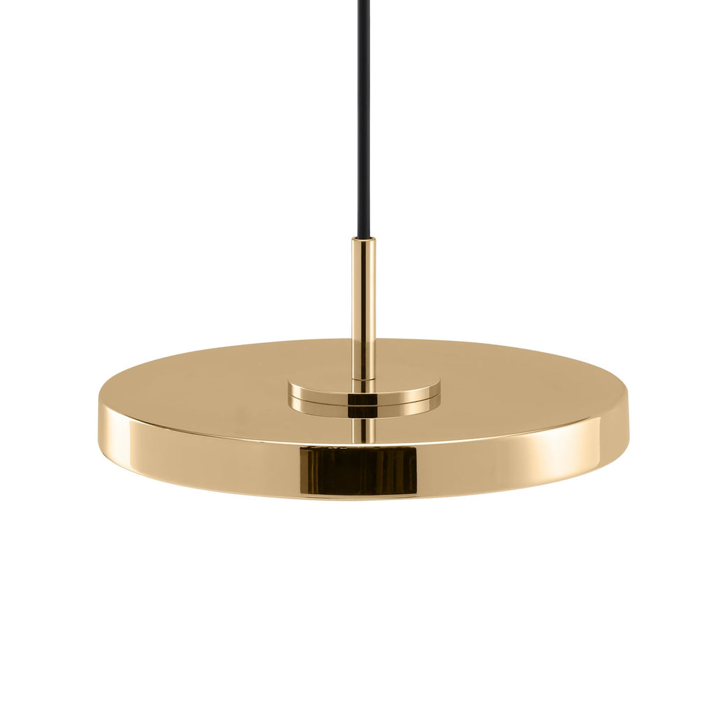 LED pendellampe Asteria Micro polert messing Ø15 cm montert