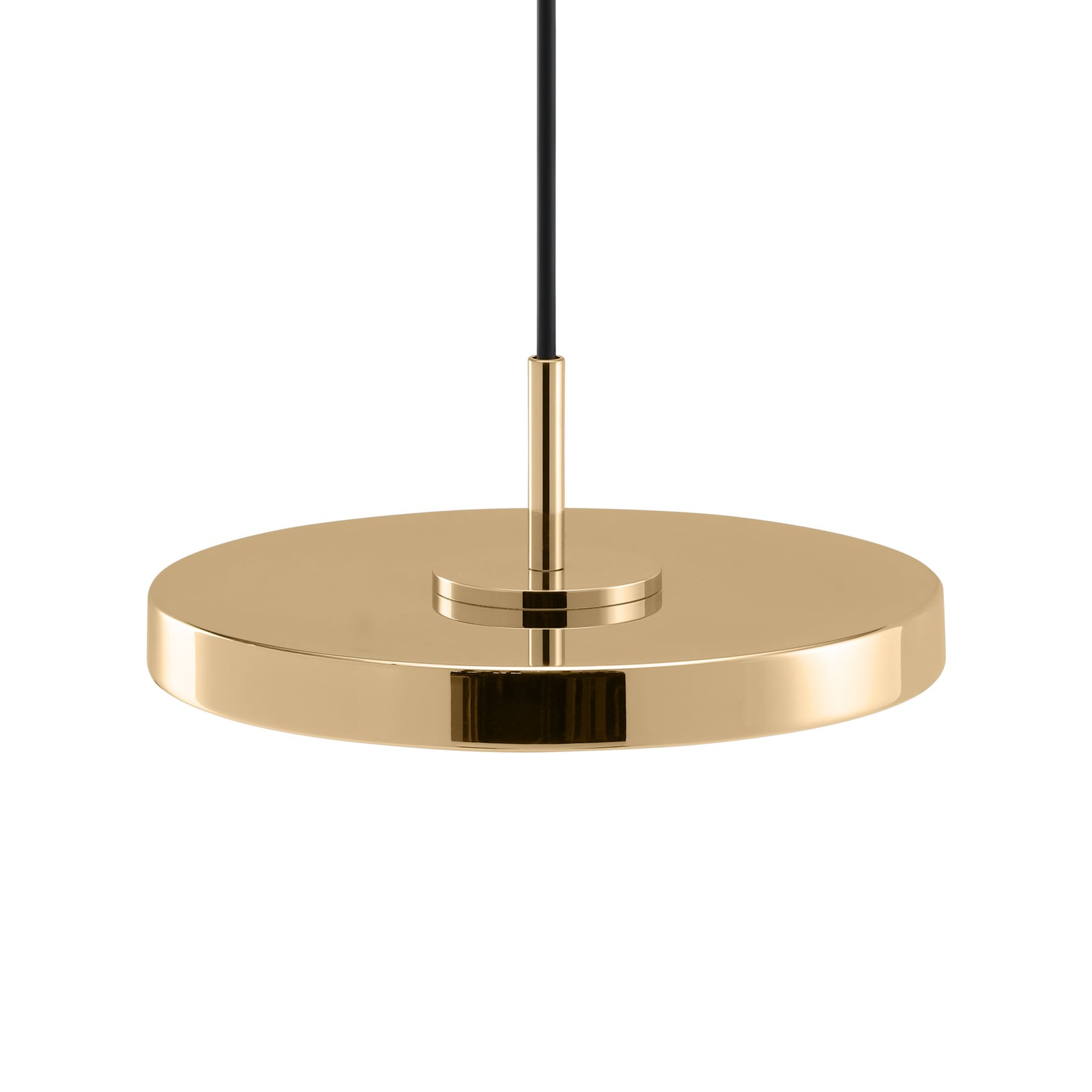 LED pendellampe Asteria Micro polert messing Ø15 cm montert