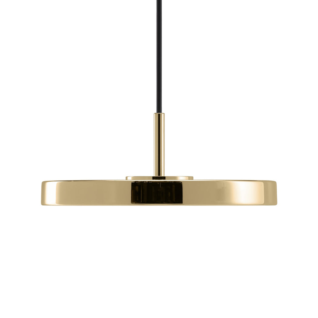 LED pendellampe Asteria Micro polert messing Ø15 cm nærbilde