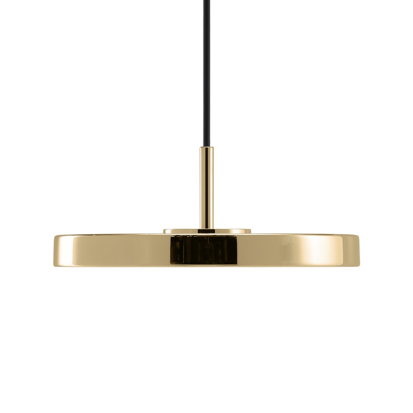 LED pendellampe Asteria Micro polert messing Ø15 cm nærbilde