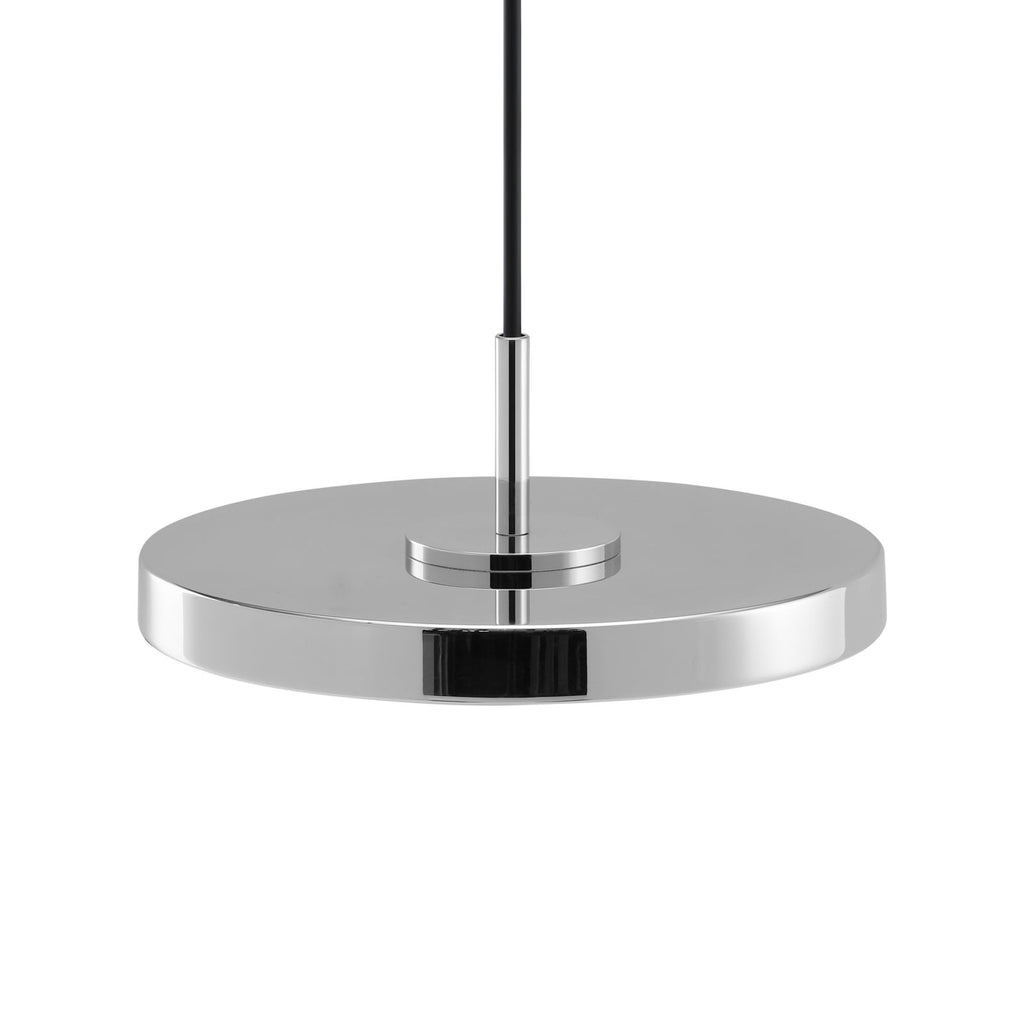 LED pendellampe Asteria Micro polert stål dimbar Ø15 cm bakside
