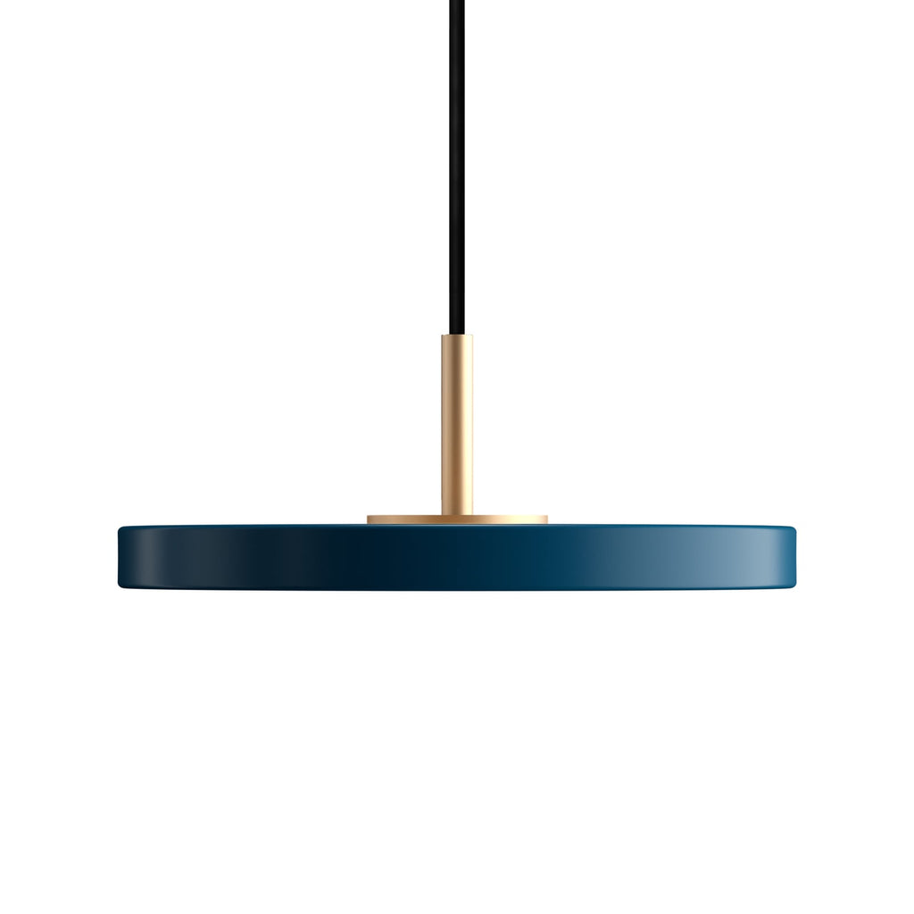 LED pendellampe Asteria Micro V2 dimbar petrol Ø15 cm forfra