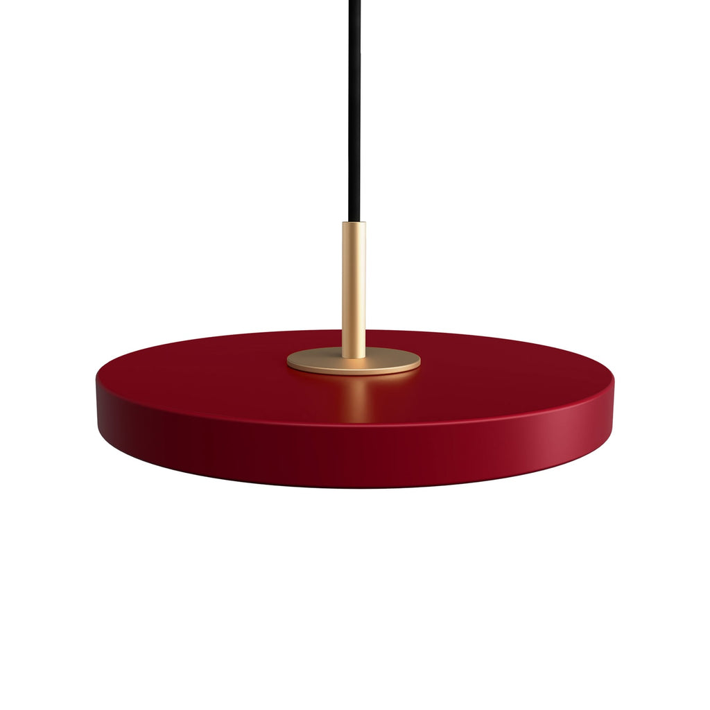 LED pendellampe Asteria Micro V2 dimbar rubinrød Ø15 cm forfra