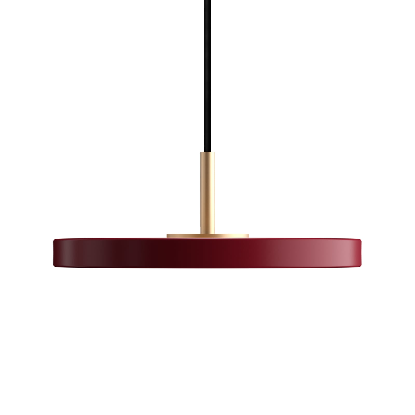 LED pendellampe Asteria Micro V2 dimbar rubinrød Ø15 cm bakside