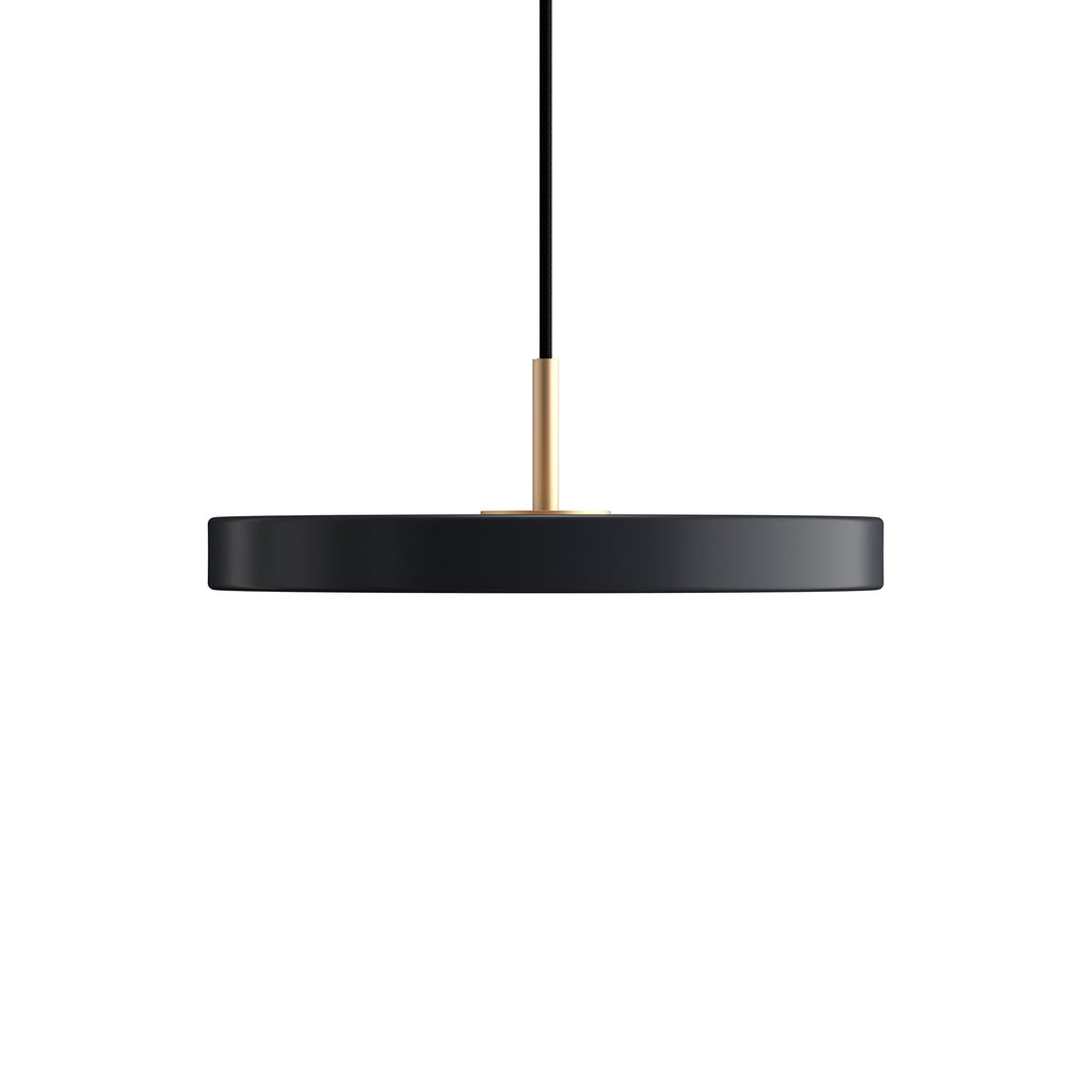 LED pendellampe Asteria Mini dimbar antrasitt messing bakside