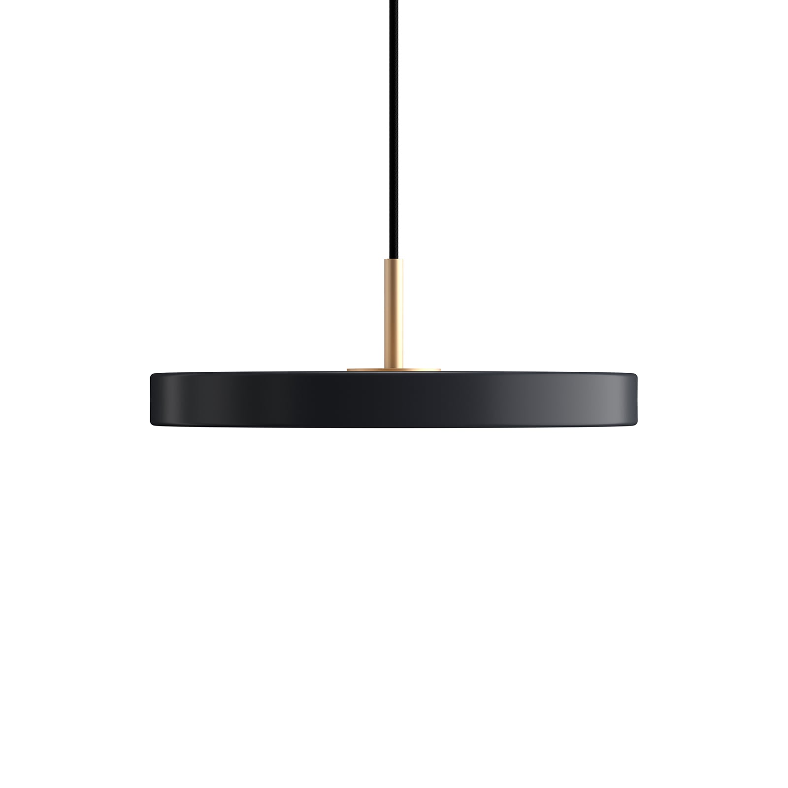 LED pendellampe Asteria Mini dimbar antrasitt messing bakside