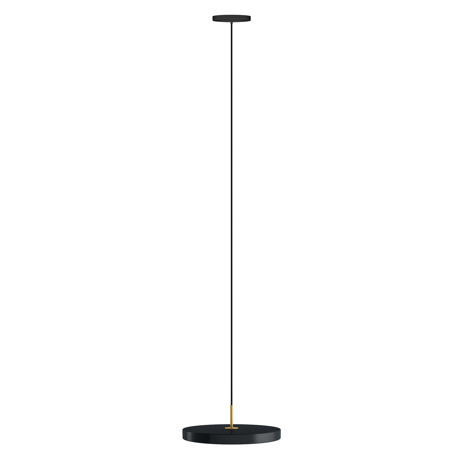 LED pendellampe Asteria Mini dimbar antrasitt messing detalj av overflate
