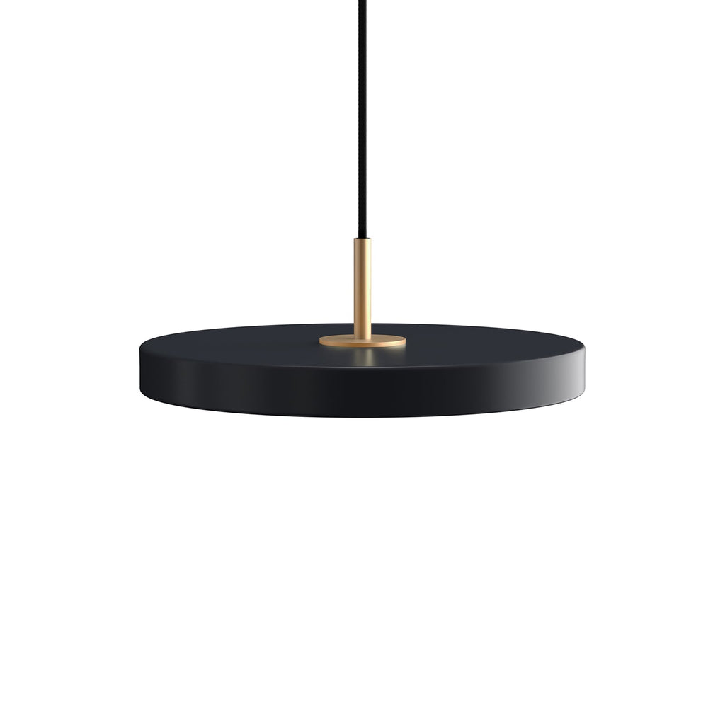LED pendellampe Asteria Mini dimbar antrasitt messing montert i rom