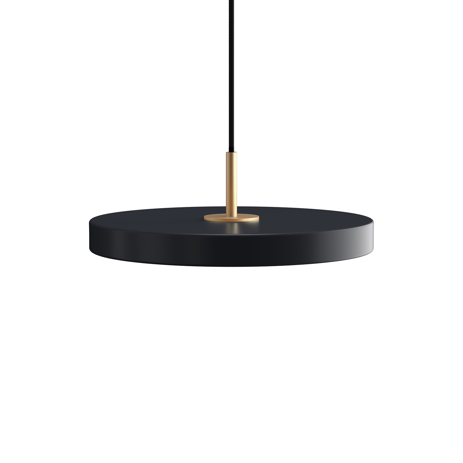 LED pendellampe Asteria Mini dimbar antrasitt messing montert i rom