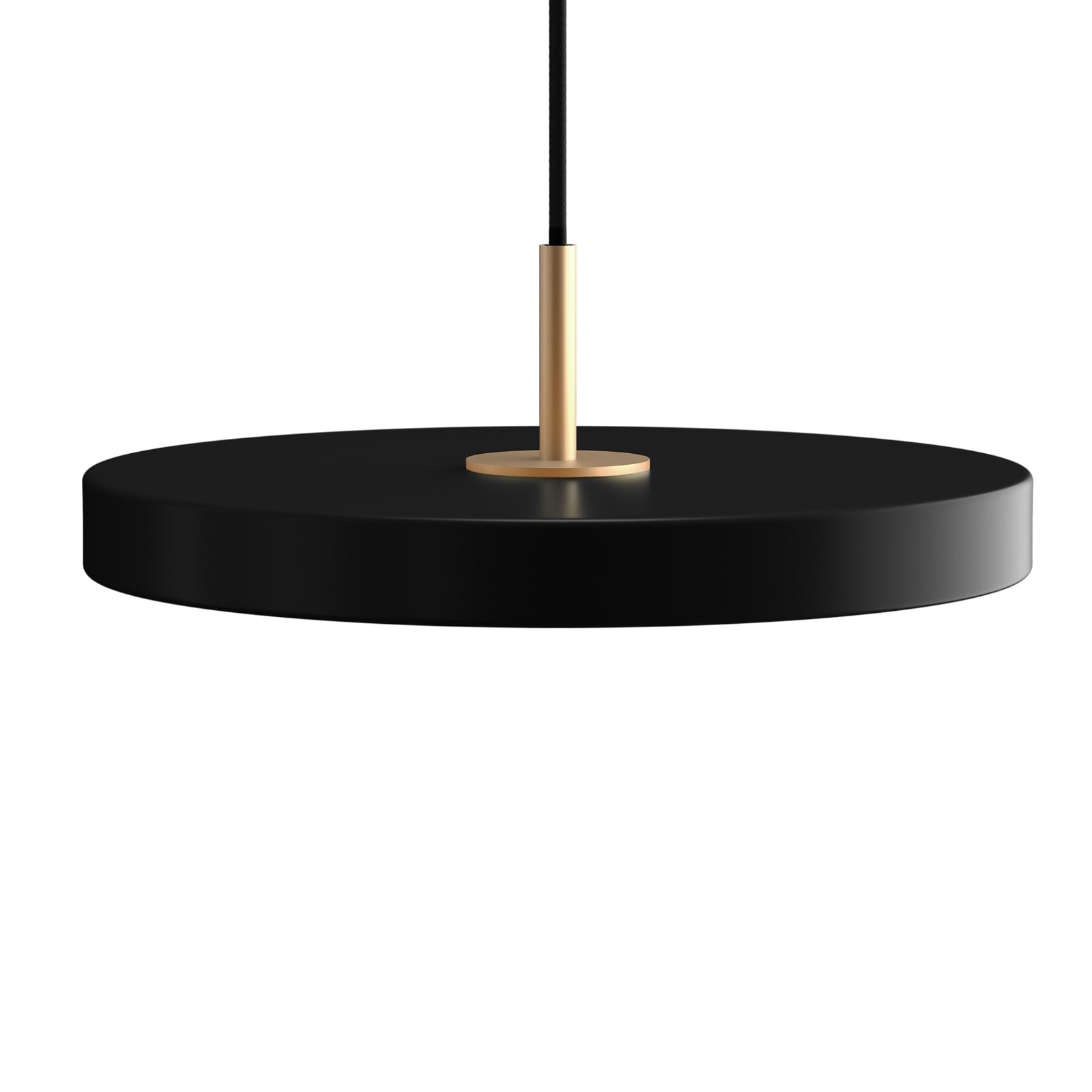 LED pendellampe Asteria mini dimbar svart Ø31 cm montert i rom