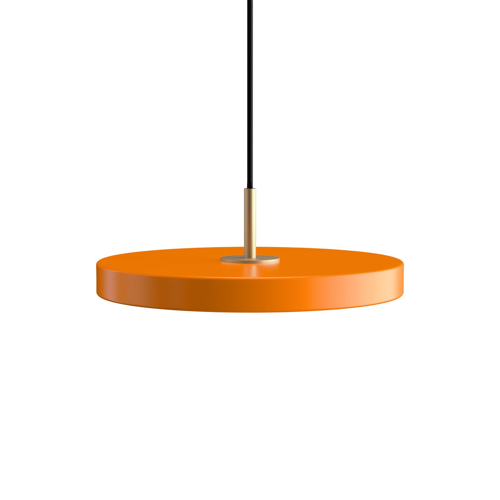 Detalj av LED pendellampe Asteria Mini oransje/messing