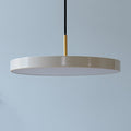 LED pendellampe Asteria Mini perlehvit/messing forfra