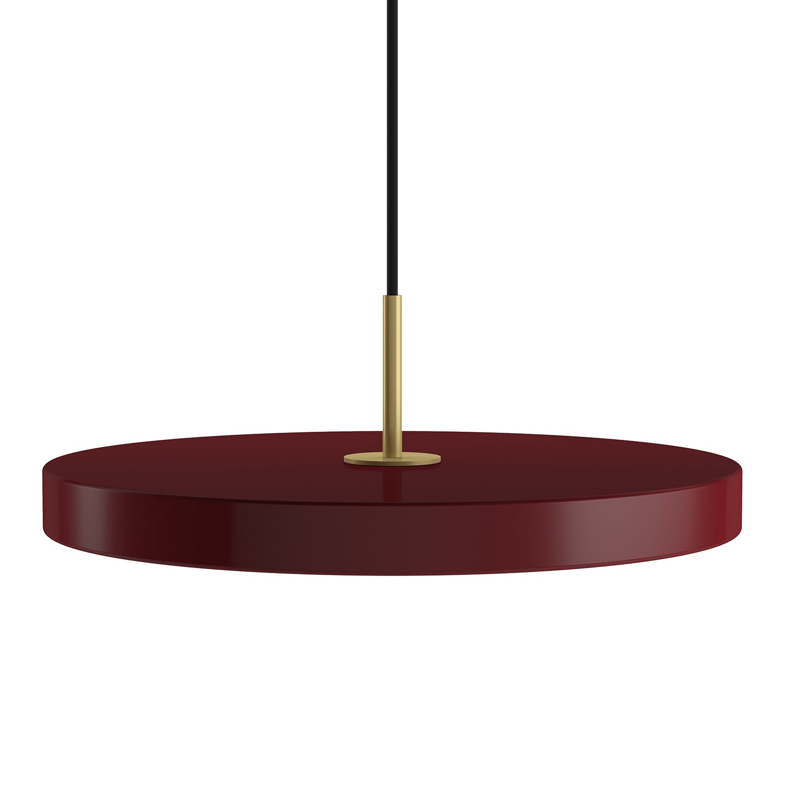 LED pendellampe Asteria Mini rubinrød/messing bakside