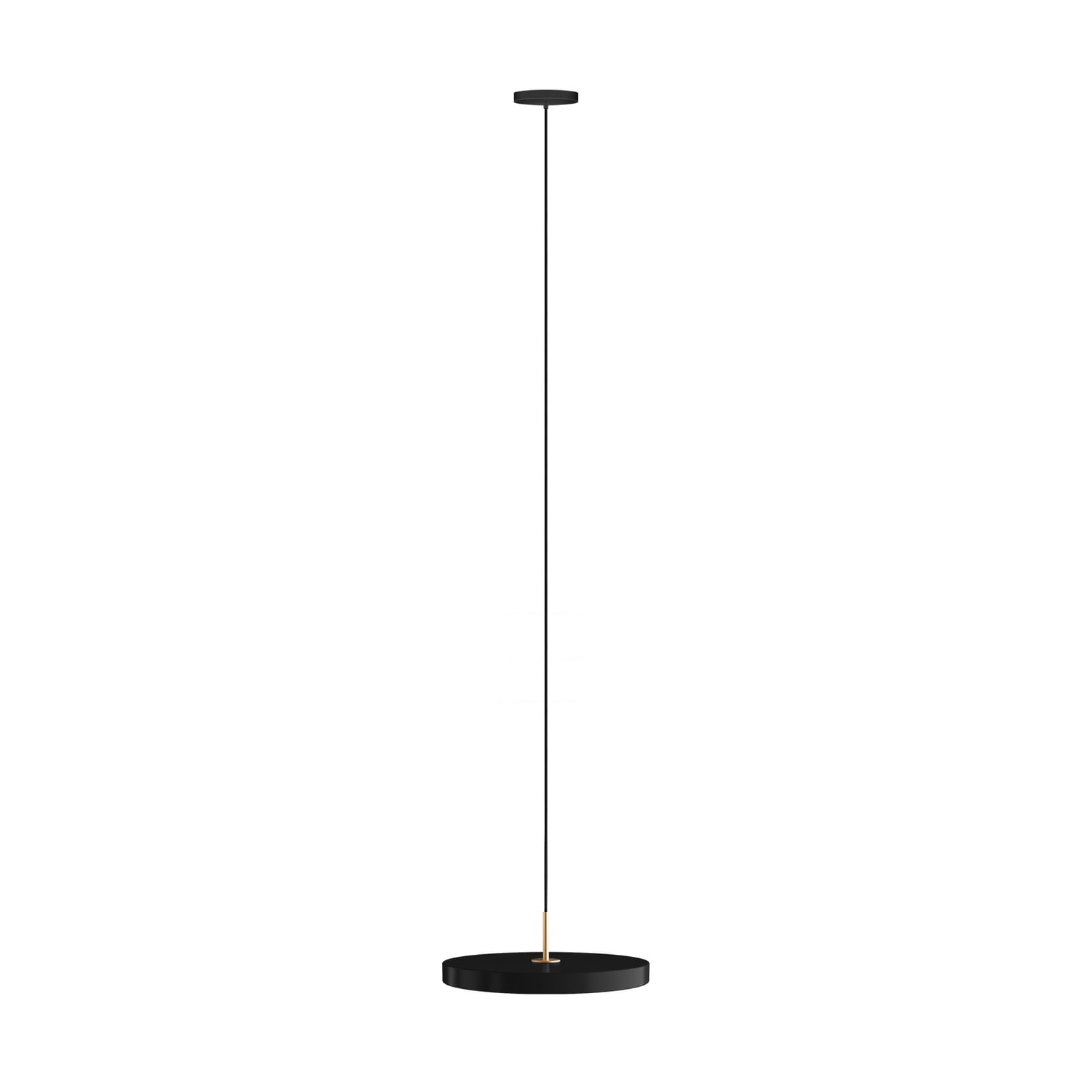 LED pendellampe Asteria Plus Medium svart Ø43 cm forfra