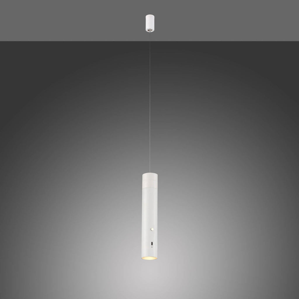 LED pendellampe Attach med batteri dimbar hvit jern forfra
