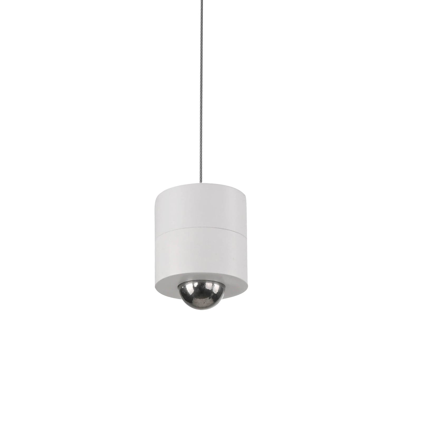 LED pendellampe Attach med batteri dimbar hvit jern nærbilde av touchdimmer