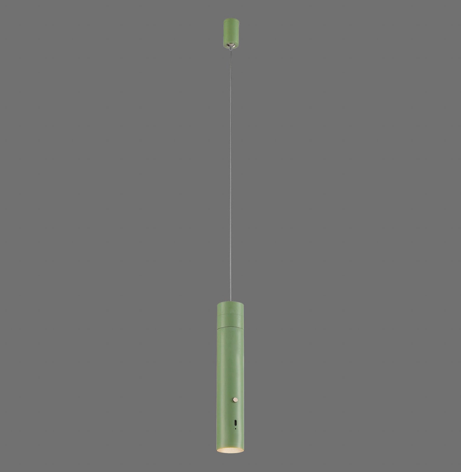 LED pendellampe Attach oppladbar grønn dimbar jern opphengsdetalj