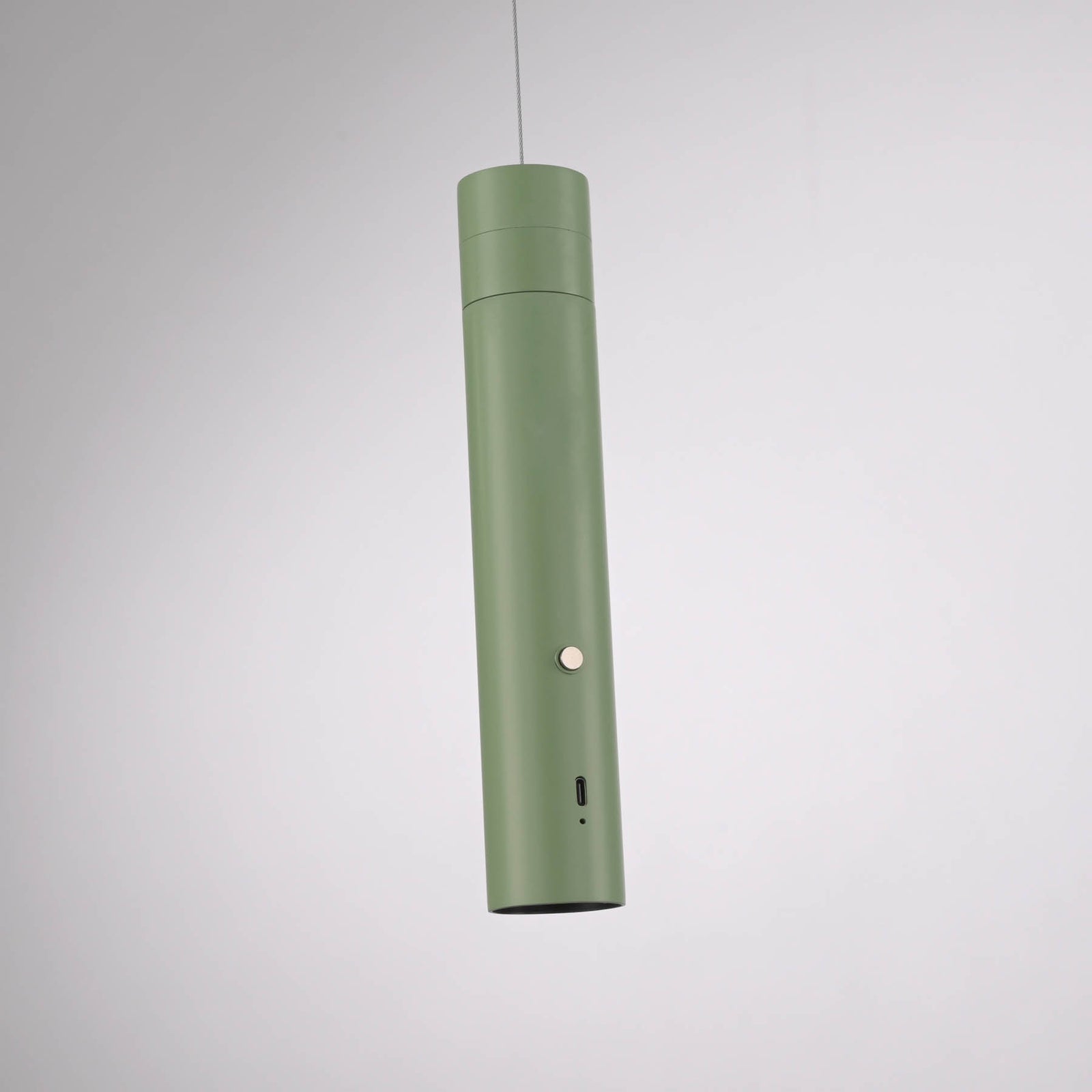 LED pendellampe Attach oppladbar grønn dimbar jern med touchdimmer