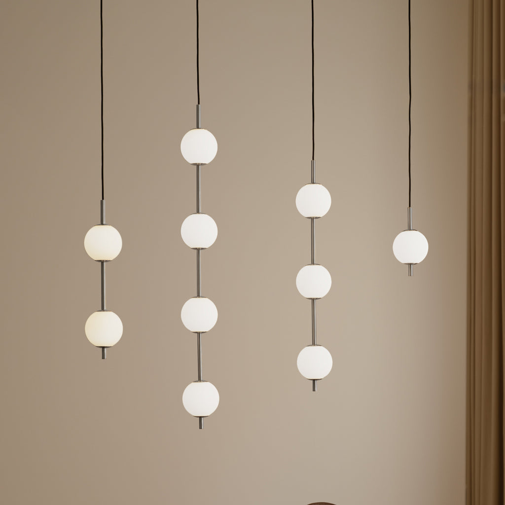LED pendellampe Audrey 2-lys opalglass bakside