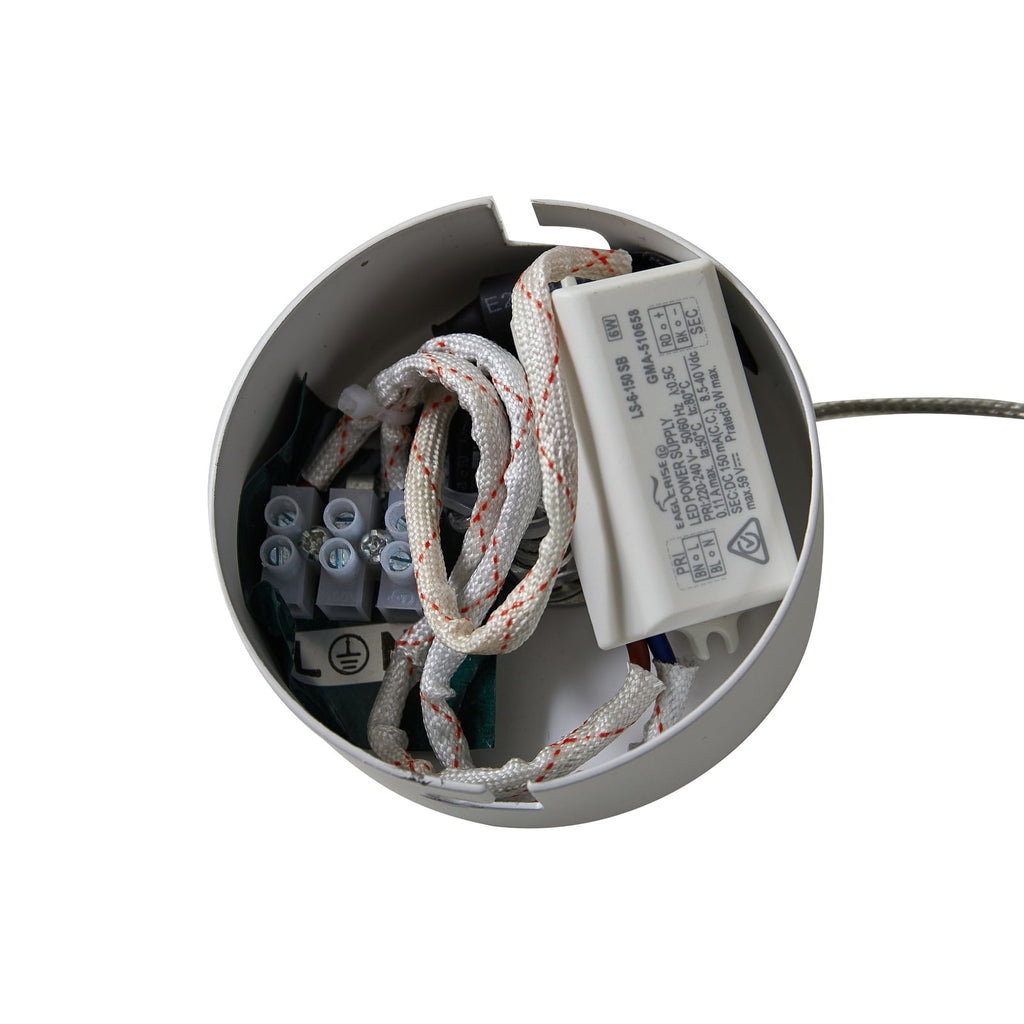 LED pendellampe Avelina glassmetall Ø14 cm varmhvit lys på
