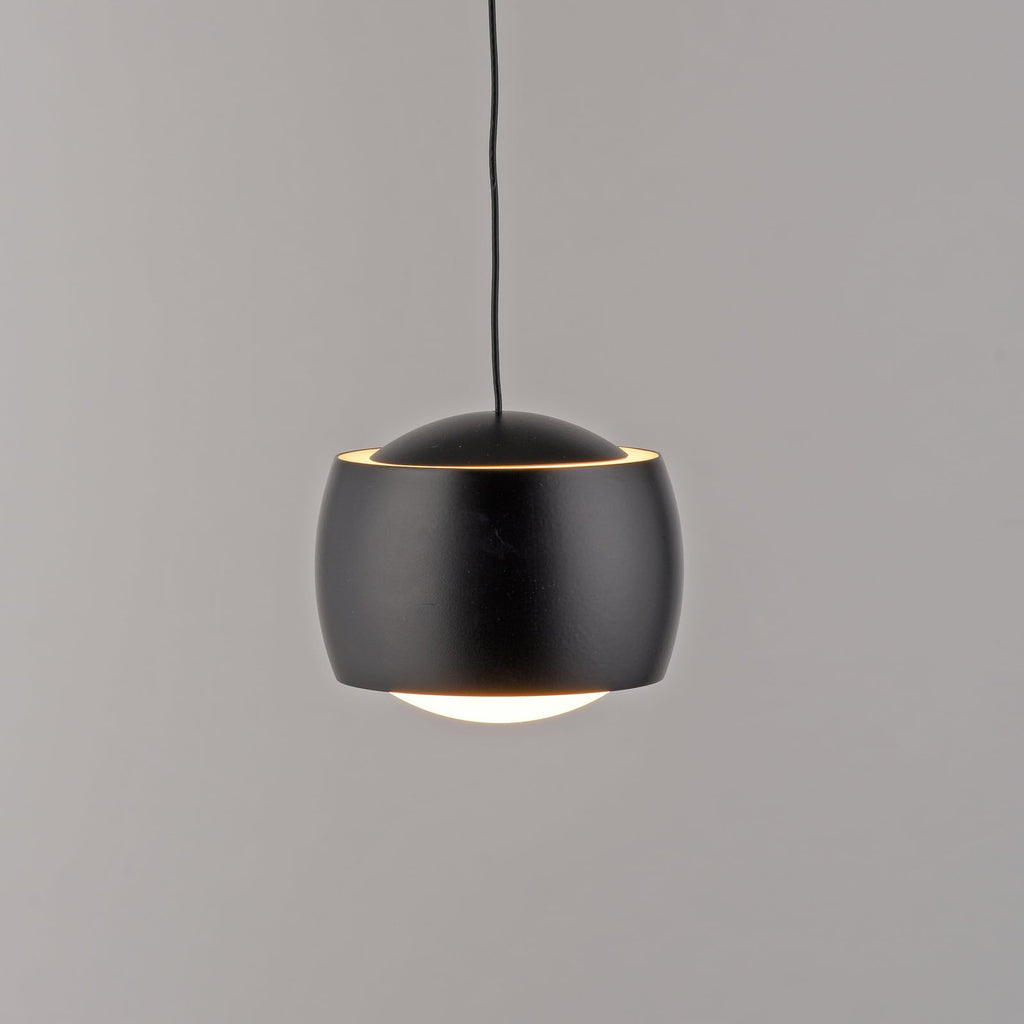 Sidevisning av LED pendellampe Ballini 3-lys svart dimbar 60 cm