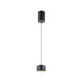 LED pendellampe Ballini svart dimbar Ø10 cm forfra