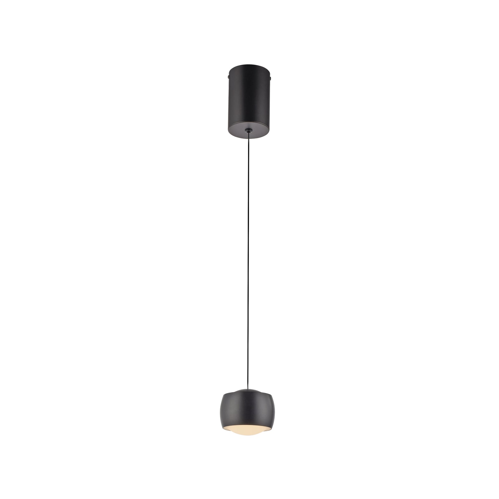 LED pendellampe Ballini svart dimbar Ø10 cm detalj