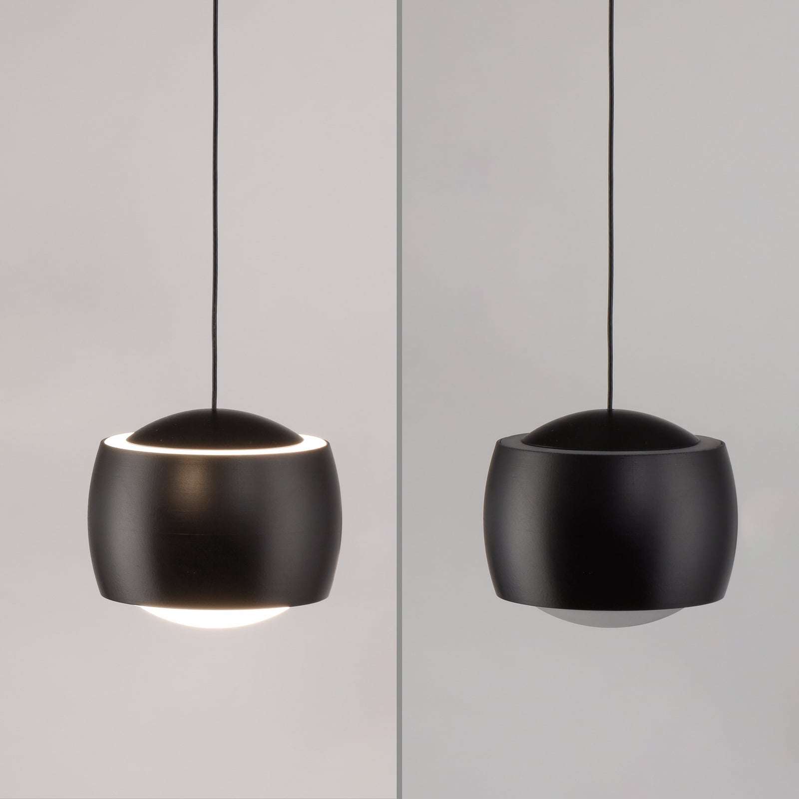 LED pendellampe Ballini svart dimbar nærbilde