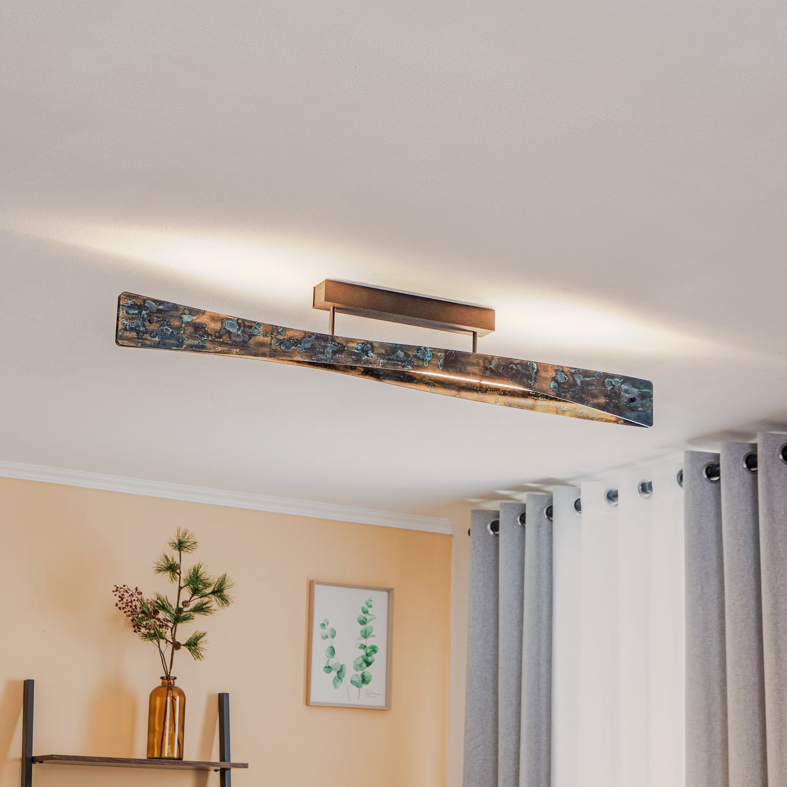 LED pendellampe Baloria svart/oksidert forfra