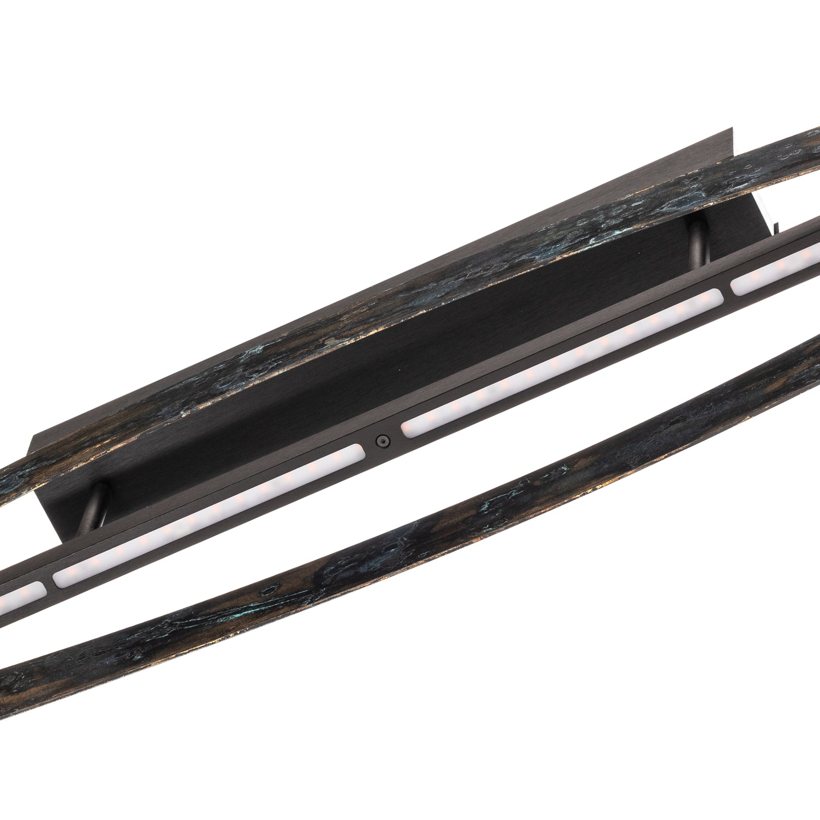 LED pendellampe Baloria svart/oksidert sidestilt