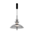 LED pendellampe Bangkok røykfarget glass Ø40 cm forfra