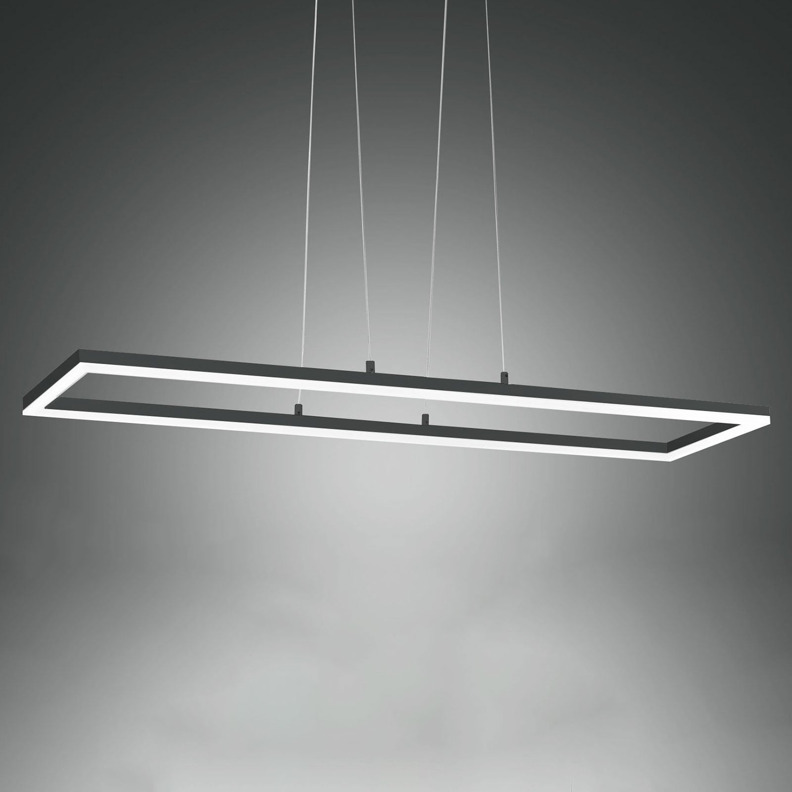 LED pendellampe Bard dimbar antrasitt 92x32 cm forfra