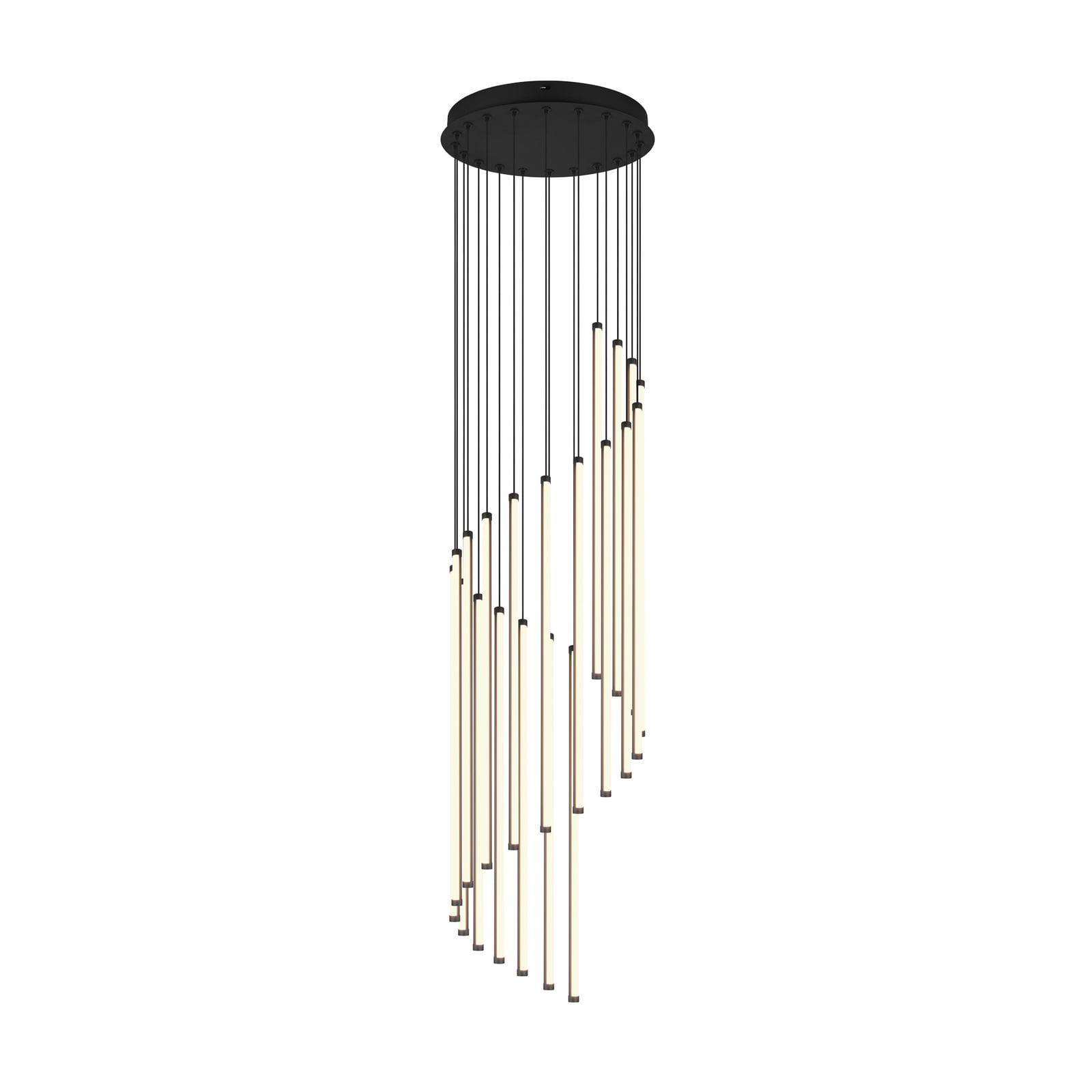 LED pendellampe Baxter svart Ø37 cm CCT dimbar bakside