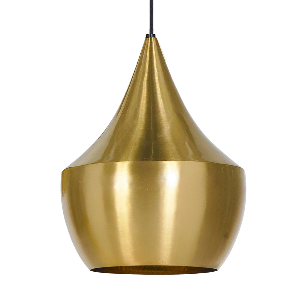 LED pendellampe Beat Fat dimbar messing Ø24 cm - Tom Dixon montert i rom