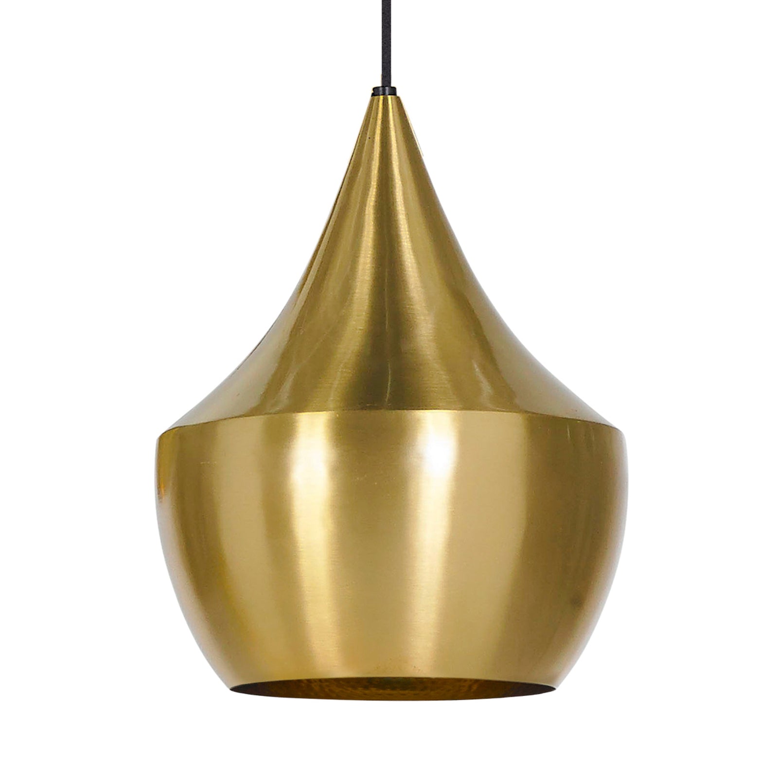 LED pendellampe Beat Fat dimbar messing Ø24 cm - Tom Dixon montert i rom