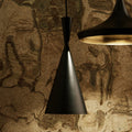 LED pendellampe Beat Tall dimbar messing svart foran