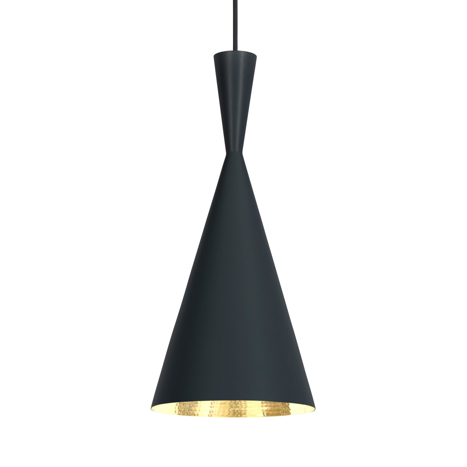 LED pendellampe Beat Tall dimbar messing svart bakside