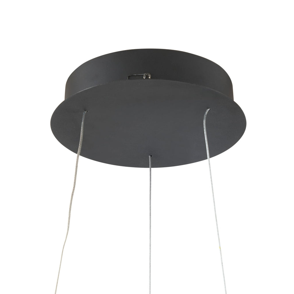 LED pendellampe Belsar svart/gull aluminium lysdetalj
