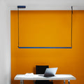 LED pendellampe Belto dimbar CCT blå aluminium 130 cm forfra
