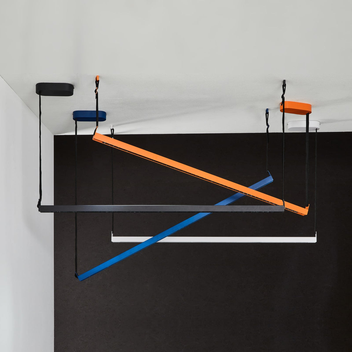 LED pendellampe Belto orange aluminium 130 cm med dimmer