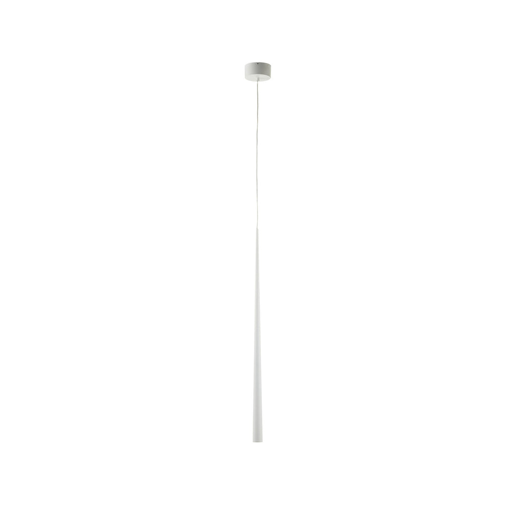 LED pendellampe Bendis aluminium hvit detalj av lampehode