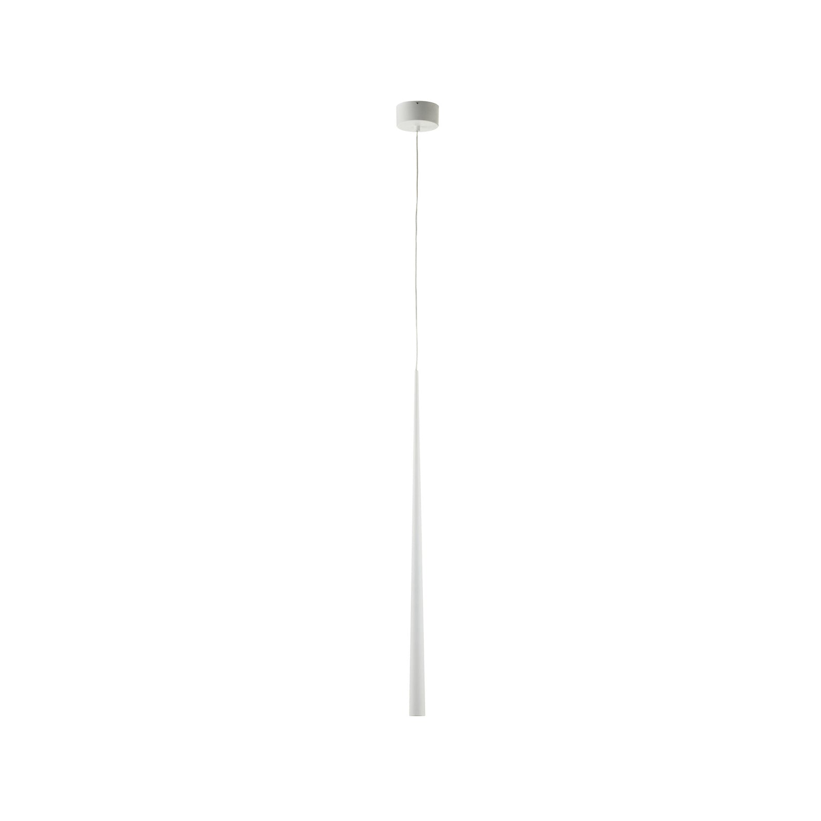 LED pendellampe Bendis aluminium hvit detalj av lampehode