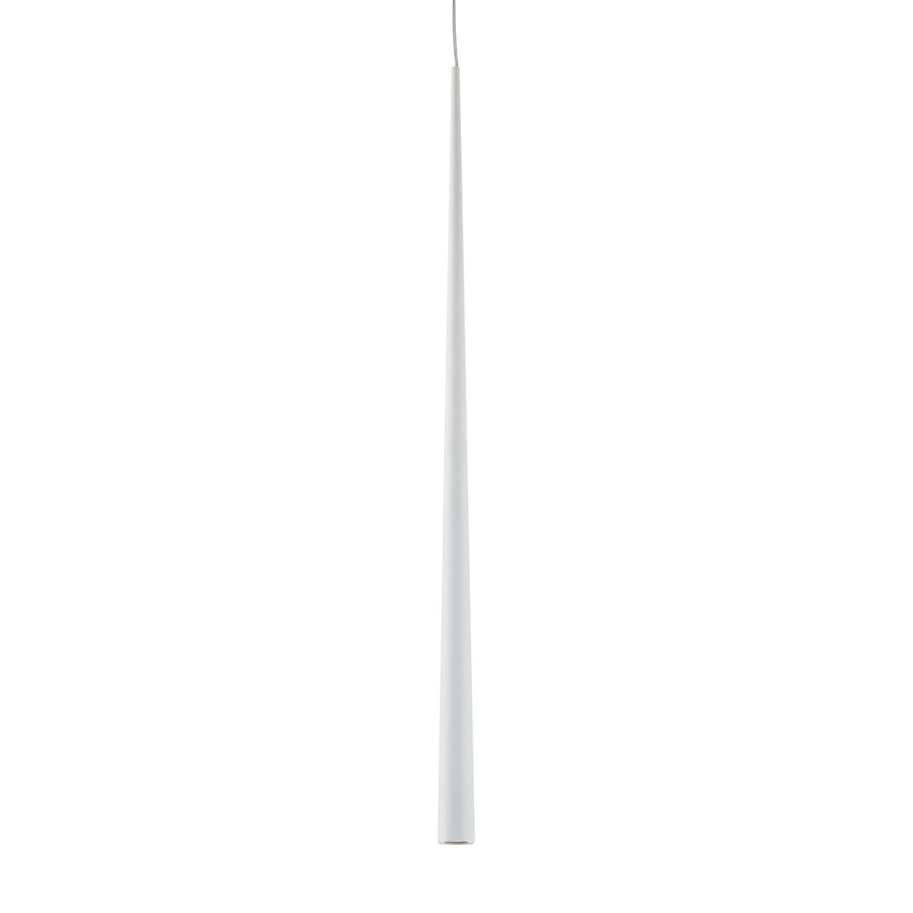 LED pendellampe Bendis aluminium hvit montert i rom