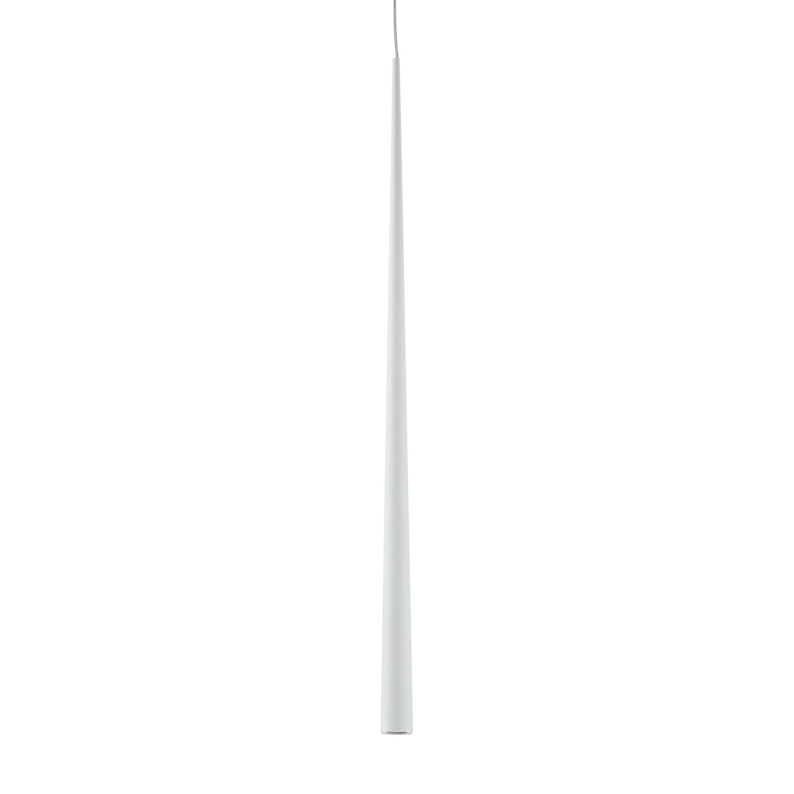 LED pendellampe Bendis aluminium hvit montert i rom