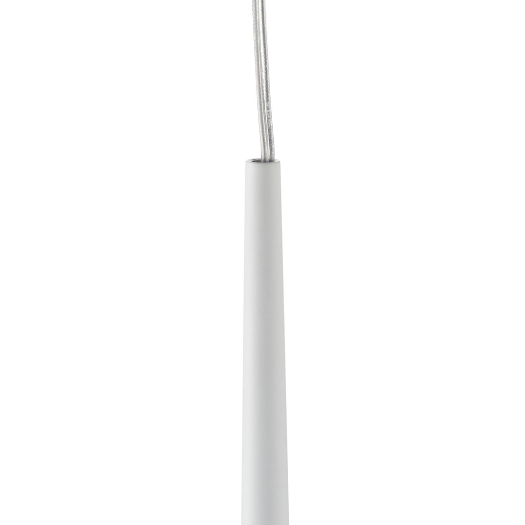 LED pendellampe Bendis aluminium hvit sideprofil