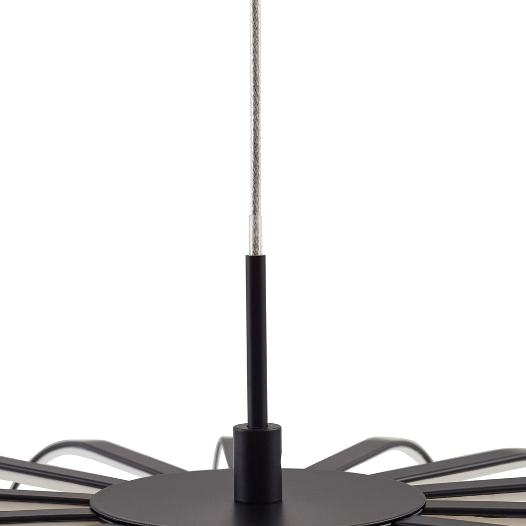 LED pendellampe Birger svart/gull i stue