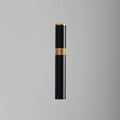 LED pendellampe Bjarko svart/messing forfra