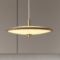 LED pendellampe Blanche dimbar messing/hvit Ø32 cm forfra